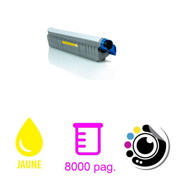 Toner compatible OKI C810 / C830 Jaune 44059105