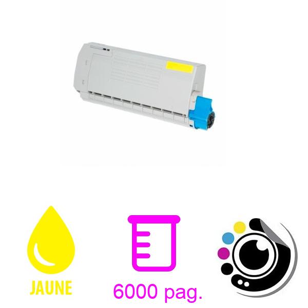 OKI ES6410 Executive Cartouche Compatible Jaune Toner