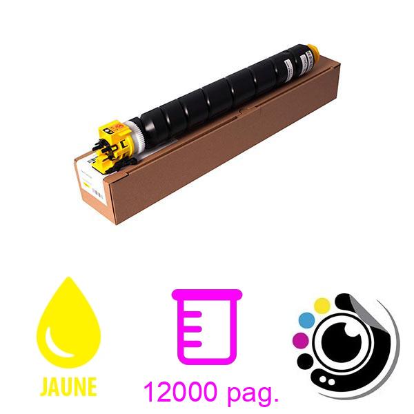 Toner compatible Olivetti B1250 Jaune MF-2553 12100514