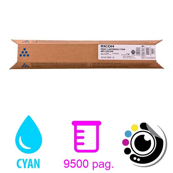 Toner Original Ricoh MP C2051 / C2551 Cyan