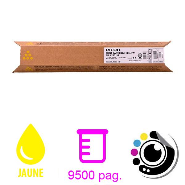 Toner Original Ricoh MP C2051 / C2551 Jaune