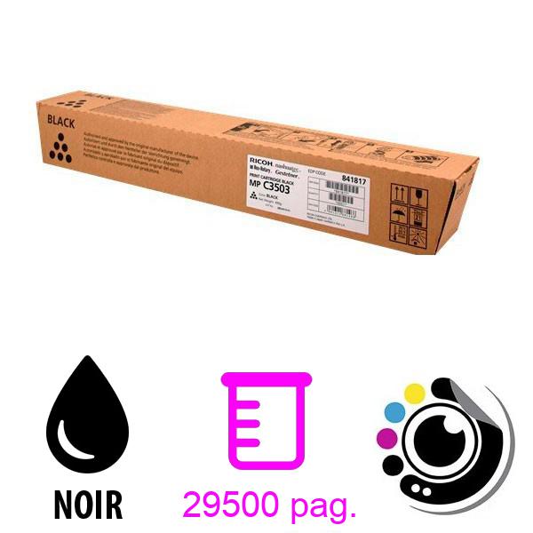 Toner Original Ricoh MP-C3003 / MP-C3503 / MP-C3004 / MP-C3504 / MP-C4504 / MP-C5504 / MP-C6004 - 841817 Noir