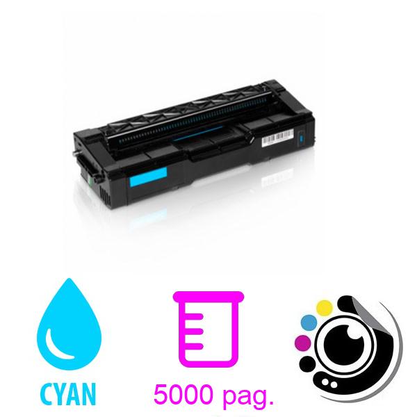 Toner compatible SP-C340 Ricoh / SP-C341 Cyan 407900