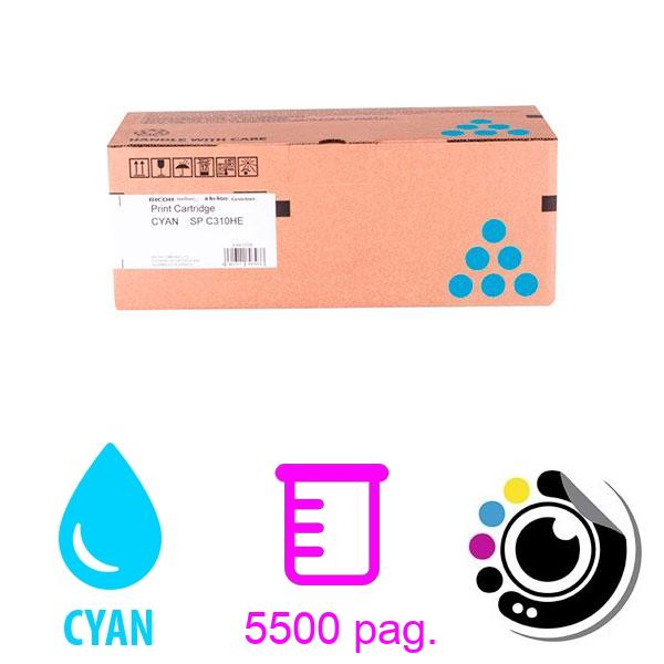 Toner Original Ricoh SPC-310 Cyan 407637 - 406480