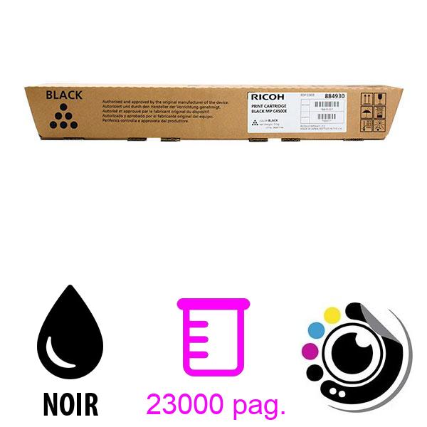 Toner Original Ricoh Aficio MP-C3500 / MP-C4500 Noir 884930 / 888608