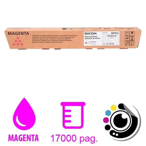 Toner Original Ricoh Aficio MP-C3500 / MP-C4500 Magenta 884932 / 888610