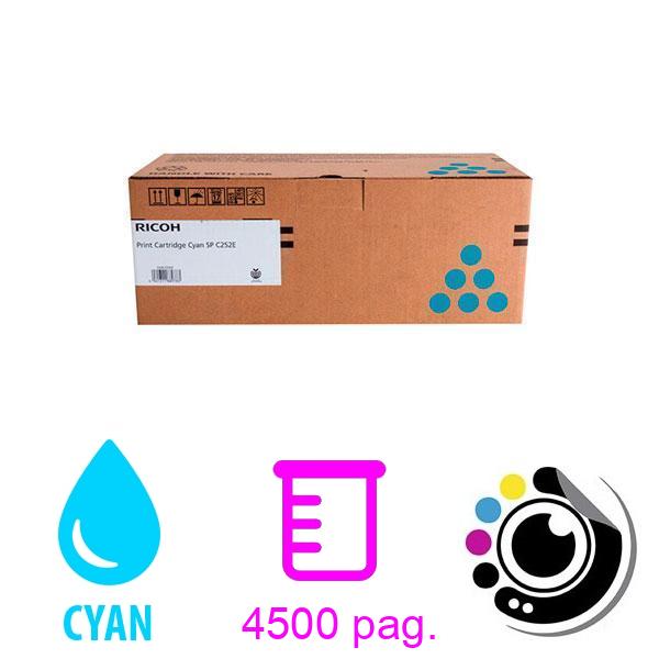 Toner Original Ricoh Aficio SP C252HE Cyan 407532