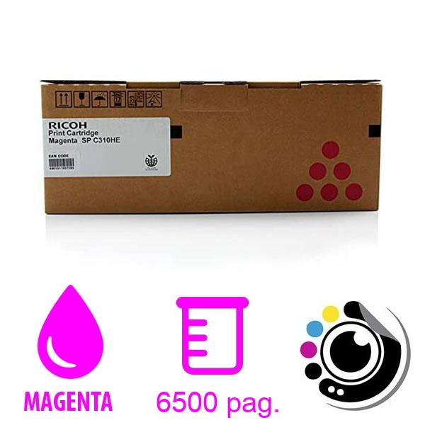 Toner Original Ricoh aficio sp-c310he Magenta 406481