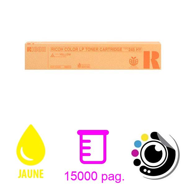 Toner Original Ricoh Aficio SP-C410 / SP-C411 / SP-C420 / CL4000 Type 245 Jaune 888313