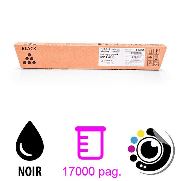 Toner Original Ricoh MP C306 / MP C406 Noir