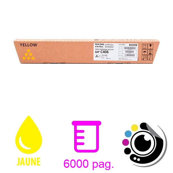 Toner Original Ricoh MP C306 / MP C406 Jaune