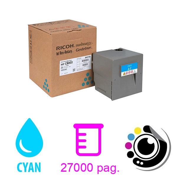 Toner Original Ricoh MP-C6503/8003/6500/8000 Cyan 842195