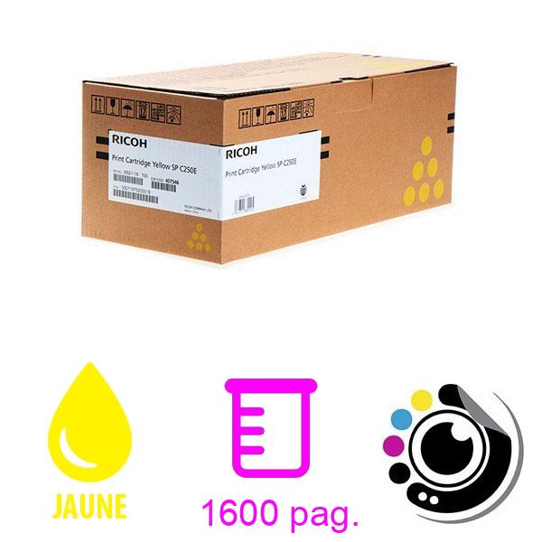 Toner Original Ricoh SP-C250H / C260 Jaune 407546