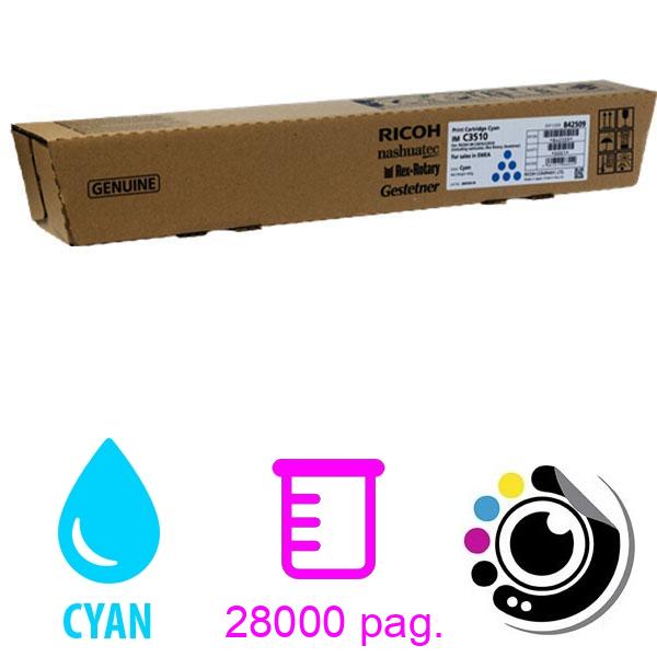 Toner Original Ricoh IMC3510 Cyan 842509