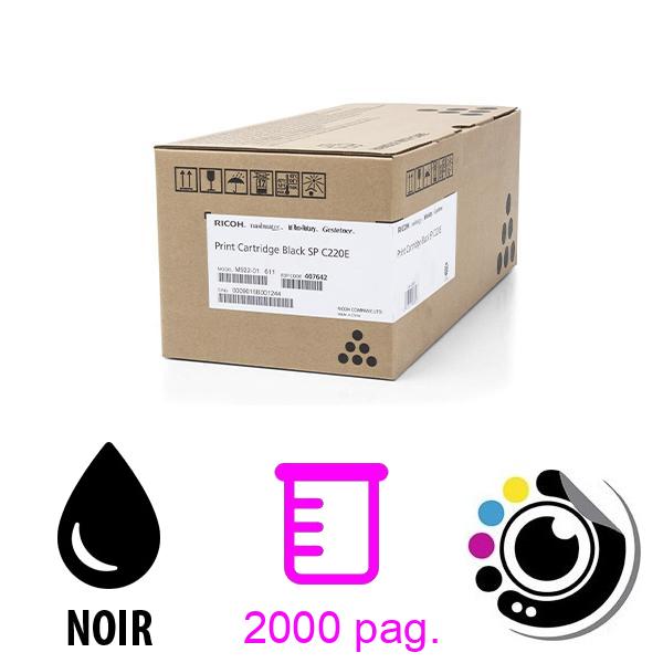 Toner Original Ricoh SP-C220E 407642 Noir