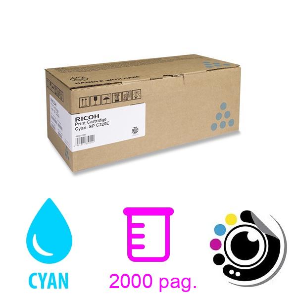 Toner Original Ricoh SP-C220E Cyan
