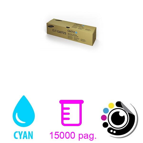 Toner d origine Samsung CLT-C6072S Cyan (SS537A)