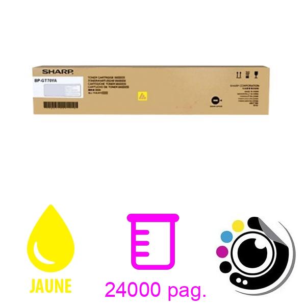 Toner Original Sharp BP-GT70YA Jaune