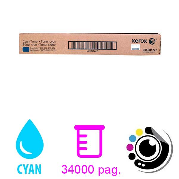 Toner Original Xerox DocuColor 240, 242, 250, 252 Cyan 006R01226