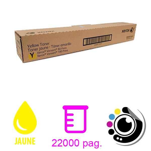 Toner Original Xerox Versant 80 / 180/ 280 Press Jaune 006R01645 / 006R01856