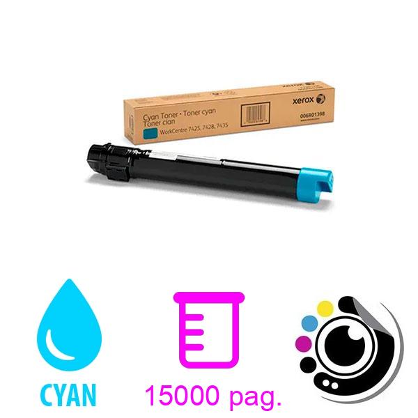 Toner Original Xerox WorkCentre 7425/7428/7435 Cyan 006R01398