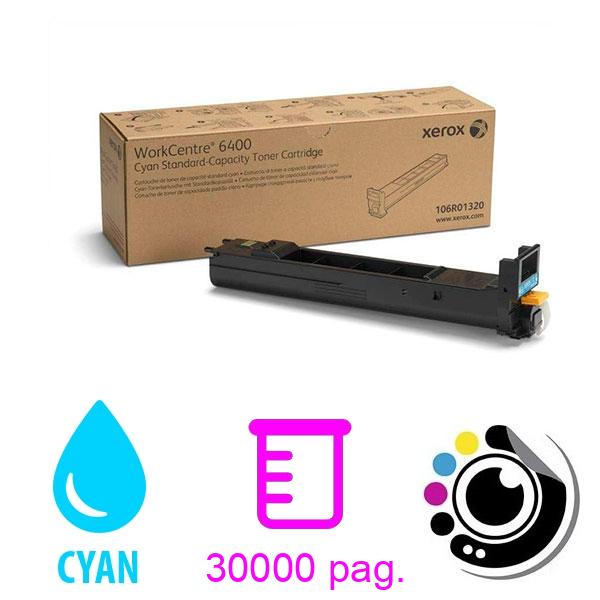 Toner Original Xerox WorkCentre 6400 Cyan 106R01324