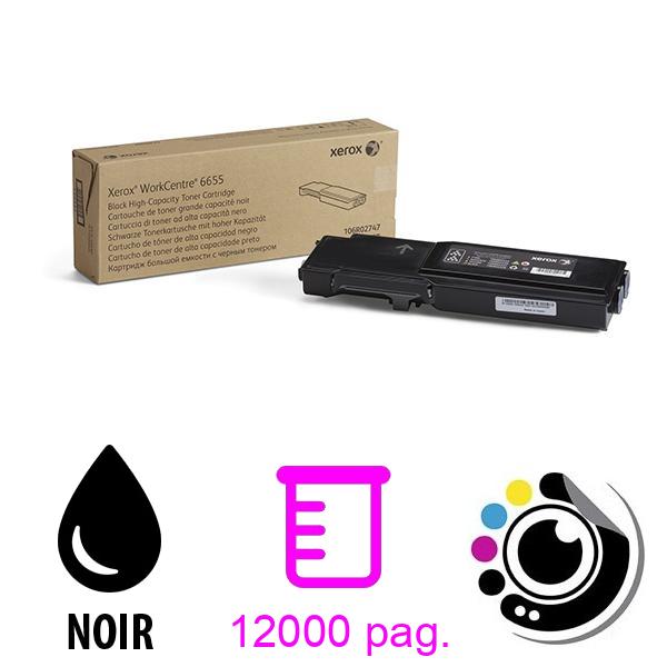 Toner Original Xerox Workcenter 6655 Noir 106R02747