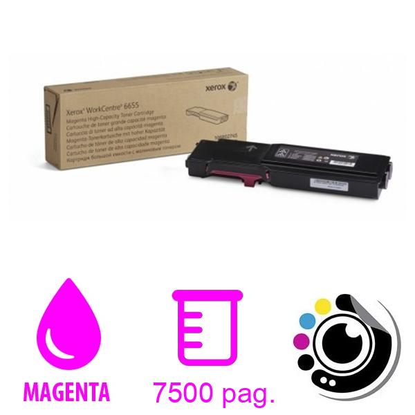 Toner Original Xerox Workcenter 6655 Magenta 106R02745